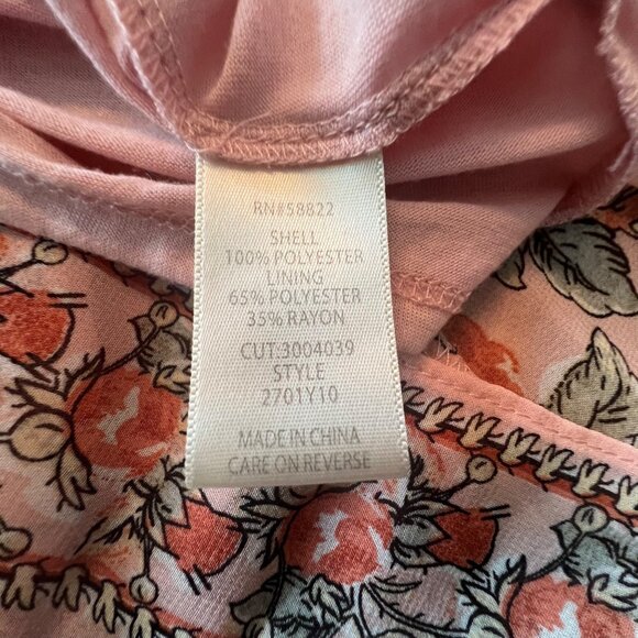 Floral Print Pleated Skirt By Max Studio S Polyester & Rayon Blend - Picture 5 of 8